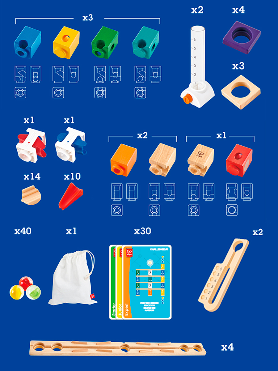 Конструктор Hape деревянный 59 дет. - фото 6