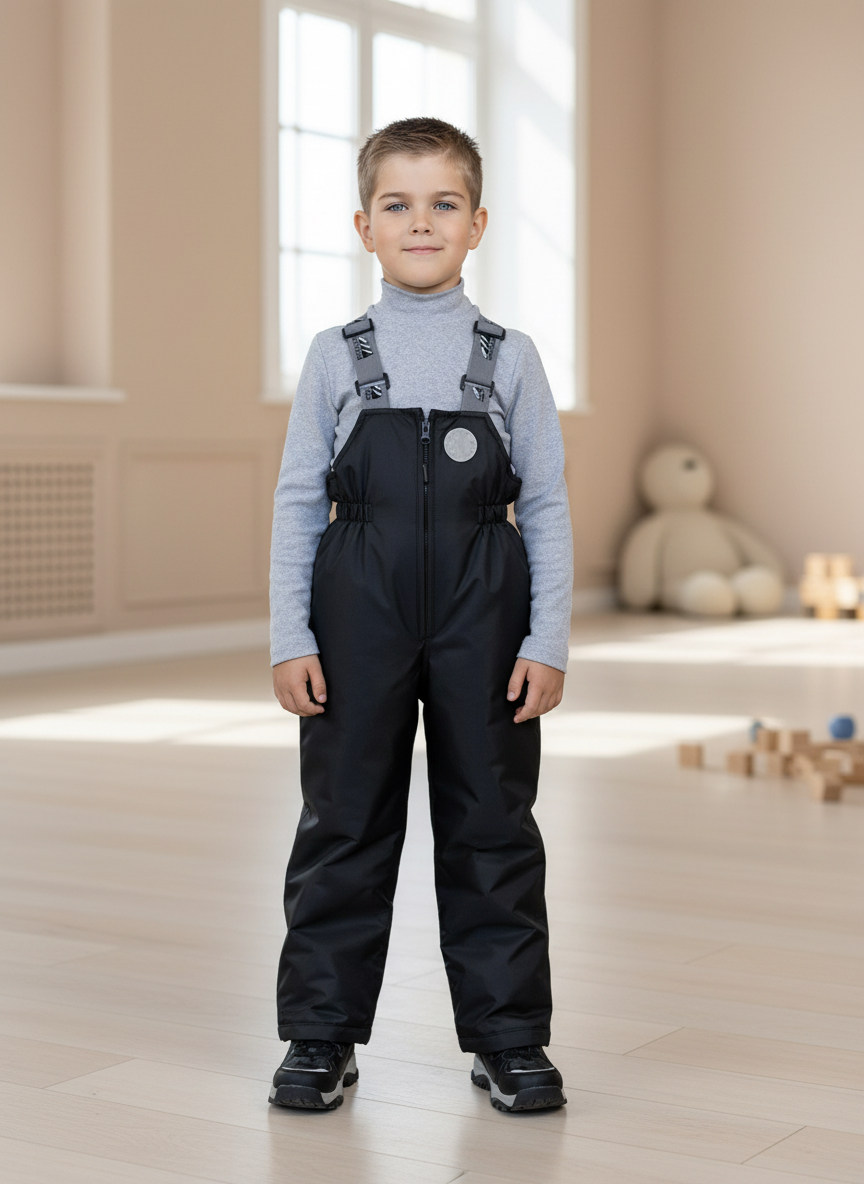 Полукомбинезон Arctic kids 60-013 черный - фото 1