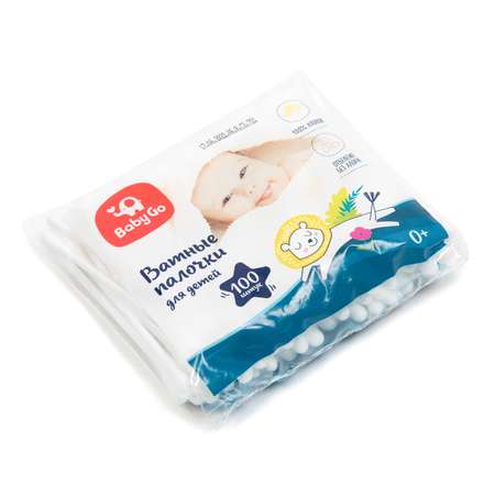 Ватные палочки BabyGo 100 шт.
