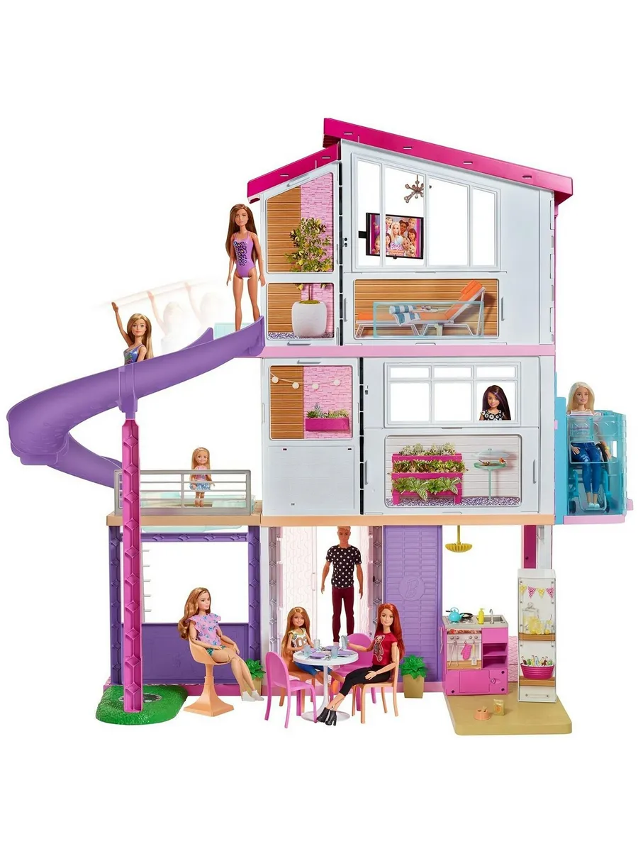 Домик для кукол Barbie с мебелью 120512 - фото 3