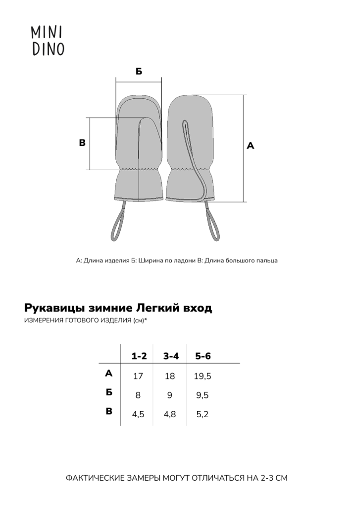 Варежки MINIDINO Рукавицы зимние Легкий вход бирюзовые - фото 9