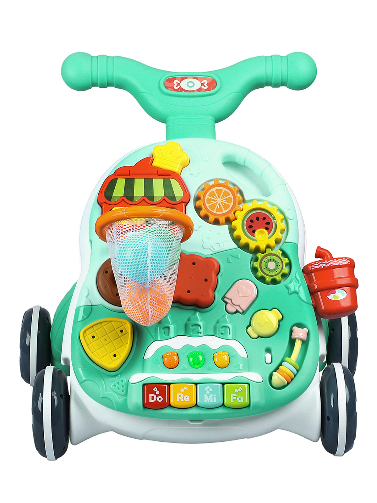 Ходунки каталка Smart Baby Музыкальный бизиборд 2 в 1 - фото 18