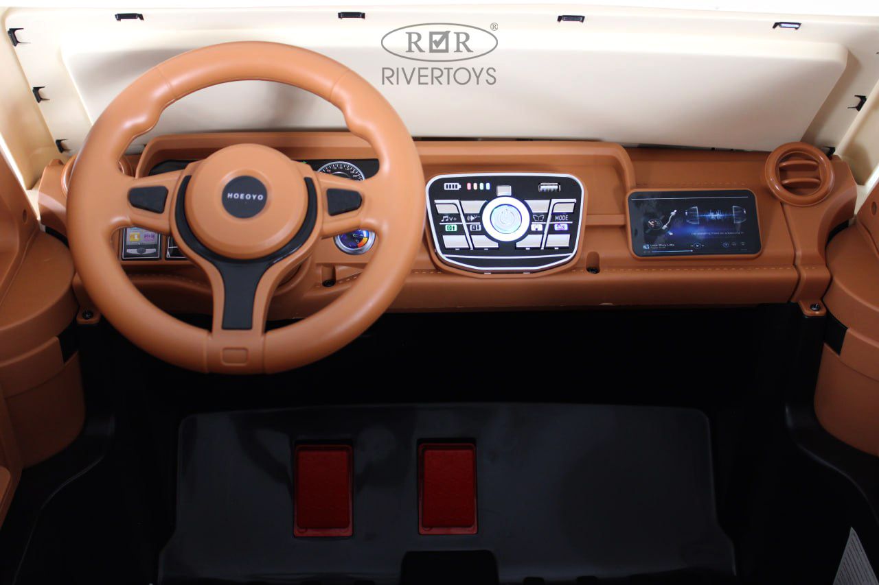 Электромобиль RIVERTOYS E555KX-PICKUP-KHAKI С пультом ДУ - фото 20