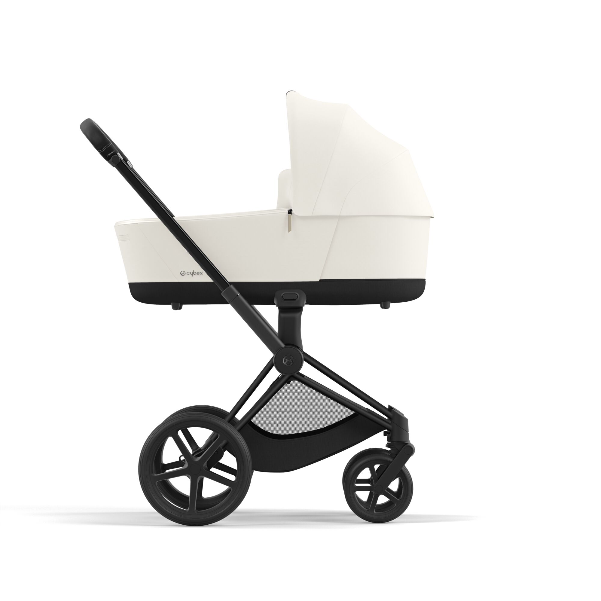 Коляска 2в1 Cybex Priam IV Matt Black белый - фото 4