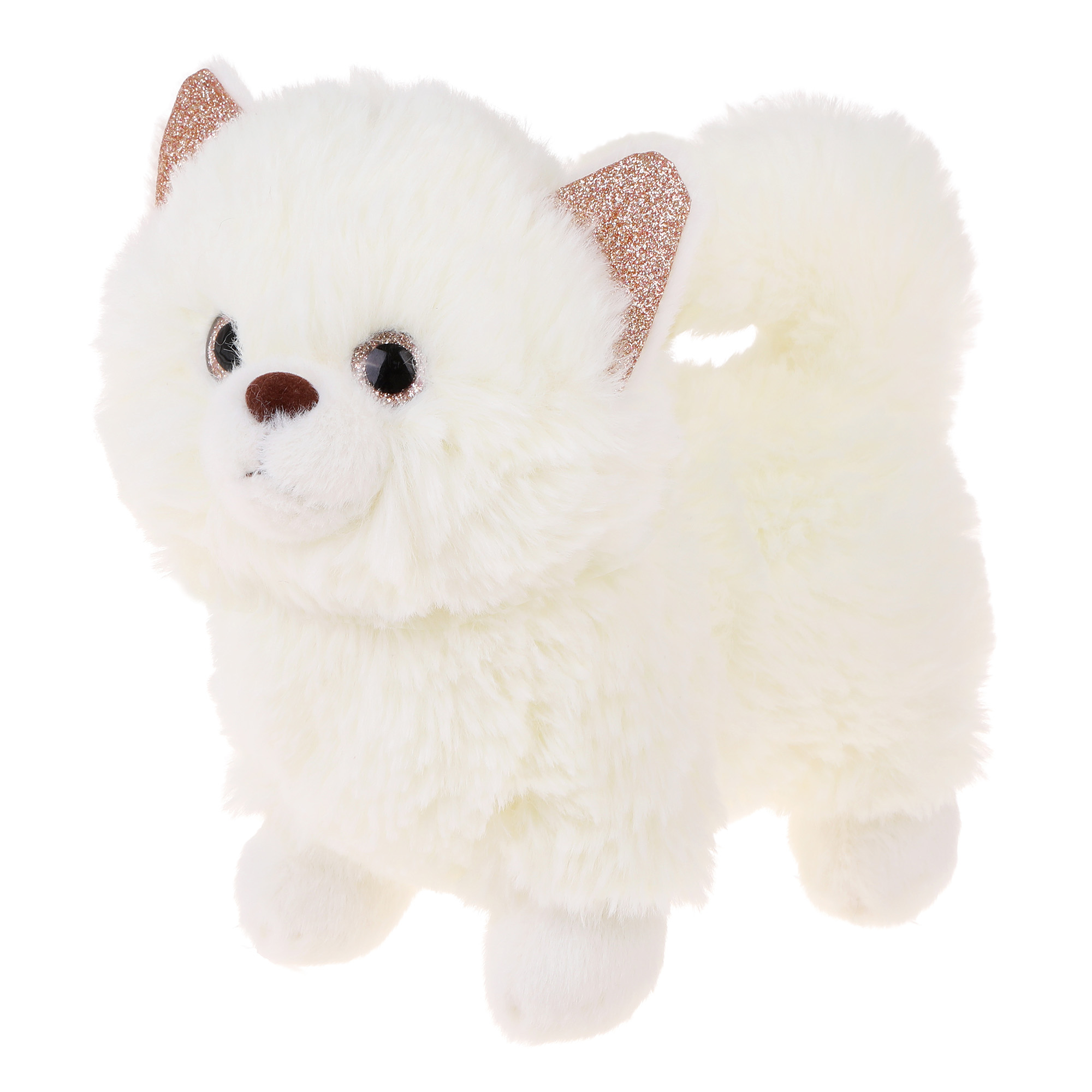 Мягкая игрушка Fluffy Family Шпиц белый 20 см - фото 5