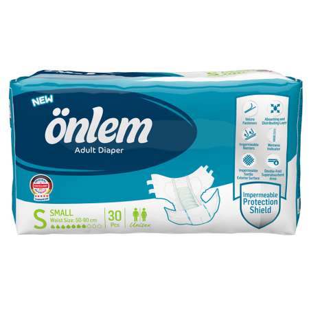 Подгузники для взрослых Onlem размер S (50-90cм.) 30 шт. в упаковке