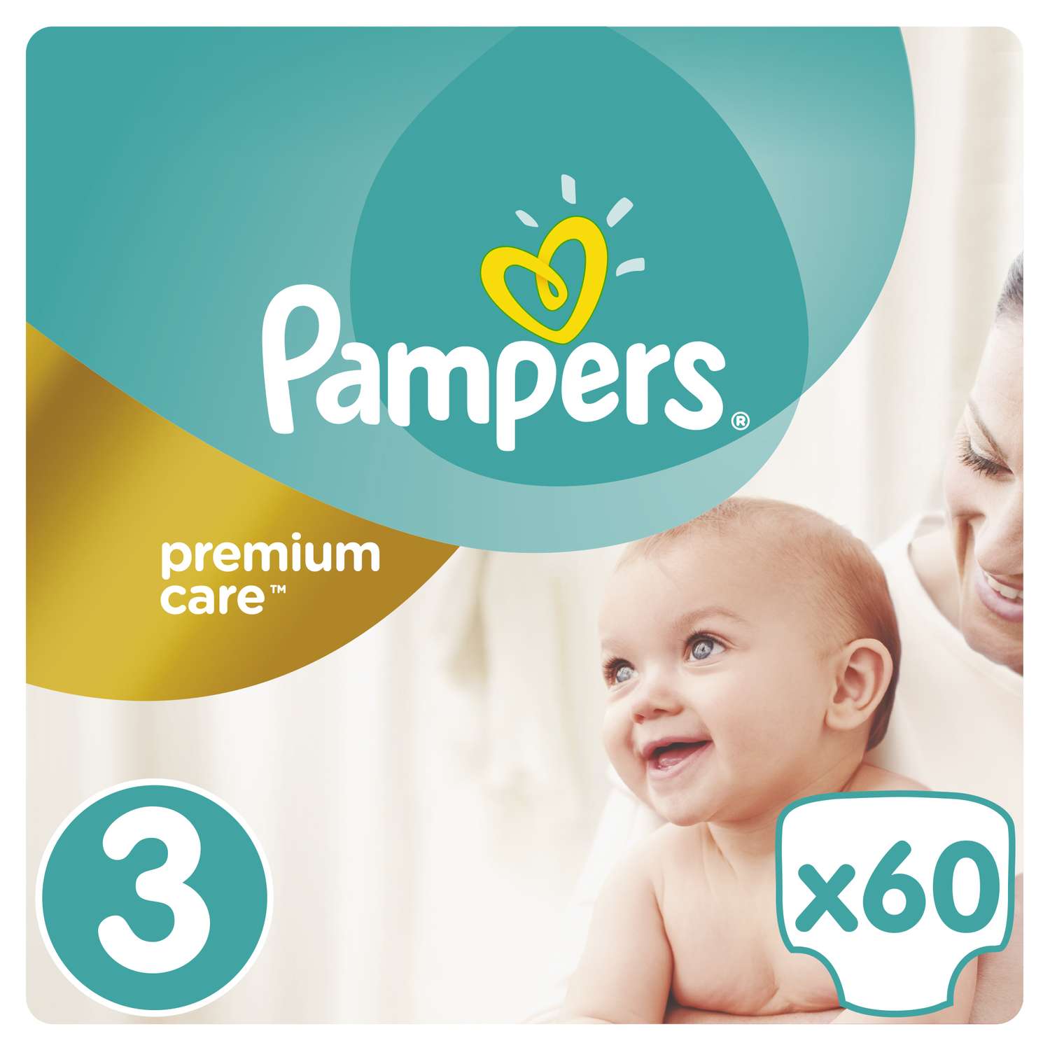 Подгузники Pampers Premium Care 3 (5-9 кг) 60 шт. - фото 1