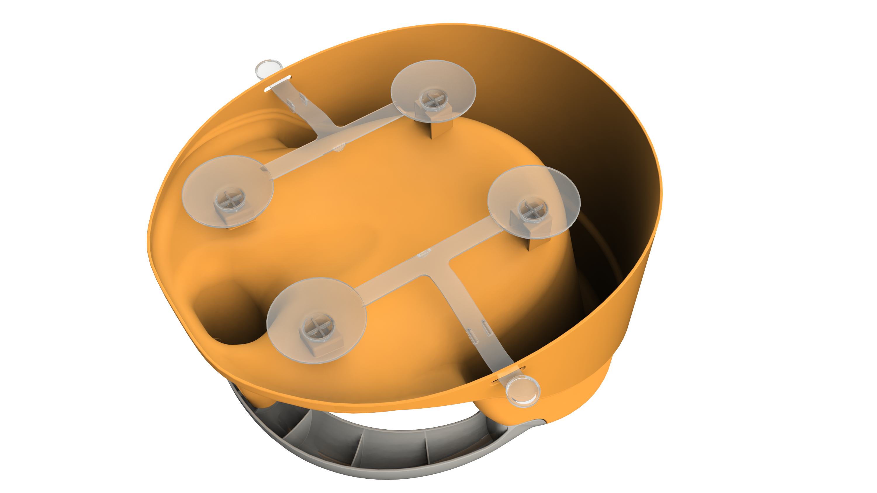 Сиденье для купания KidPlast Aura оранжевый - фото 5