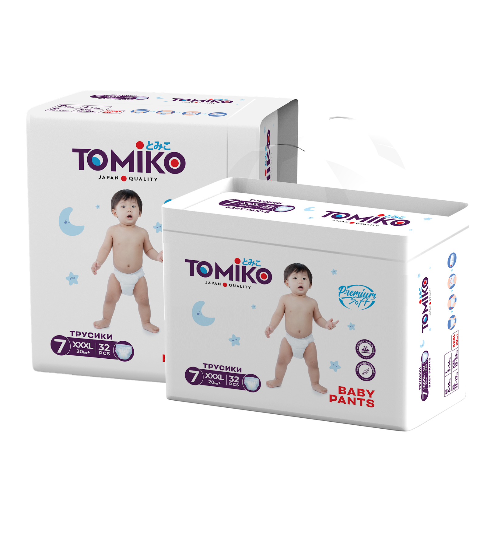 Трусики Tomiko XXXL (20+ кг) 32 шт. - фото 3