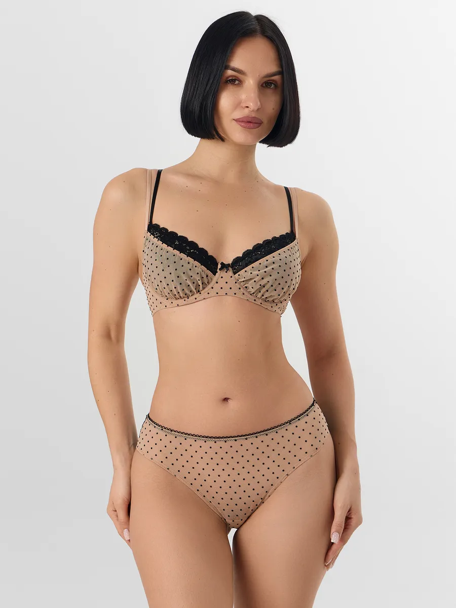 Трусы Mark Formelle (Марк Формэль) 412612/горошек на телесном - фото 6