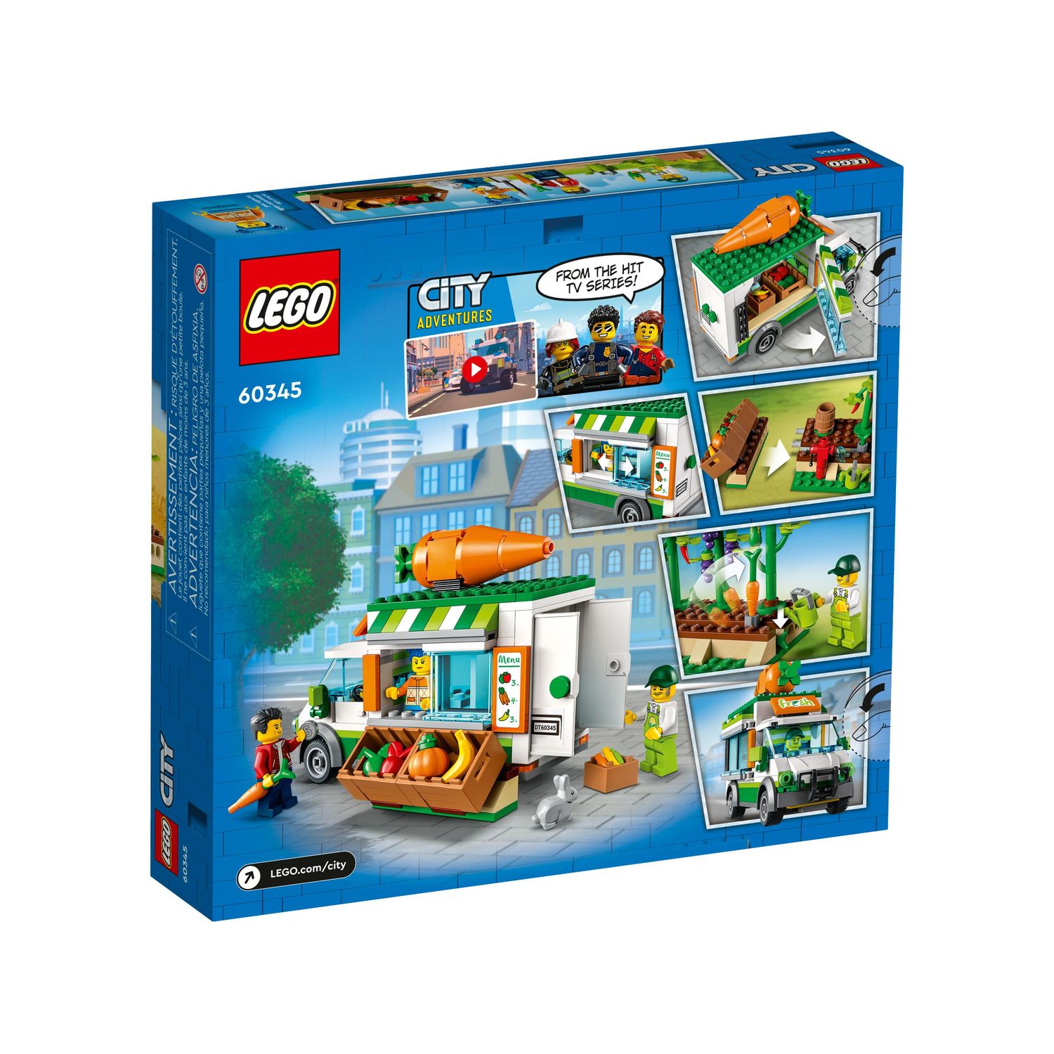 Конструктор LEGO City City Farmers Market Van 310 дет. - фото 8