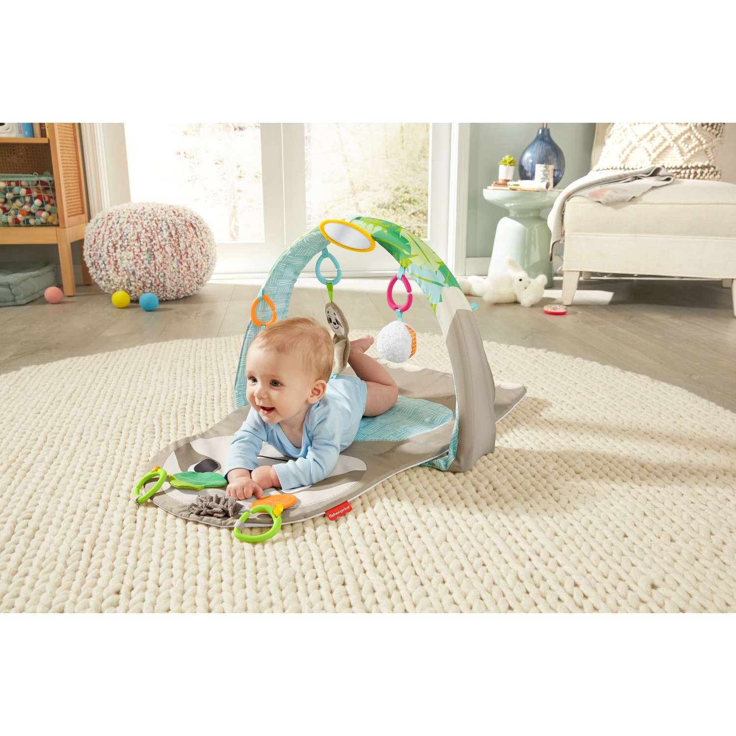 Коврик Fisher Price с дугами Ленивец - фото 7