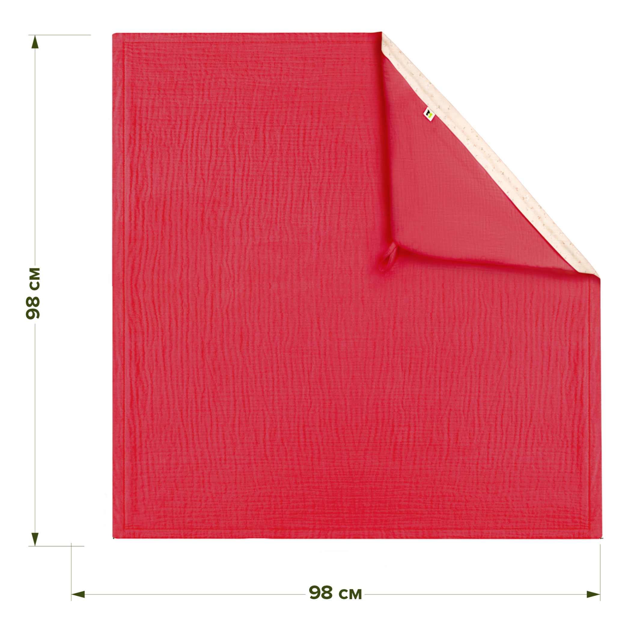 Полотенце уголок Фабрика Бамбук с капюшоном (уголком) 98 x 98 см - фото 2