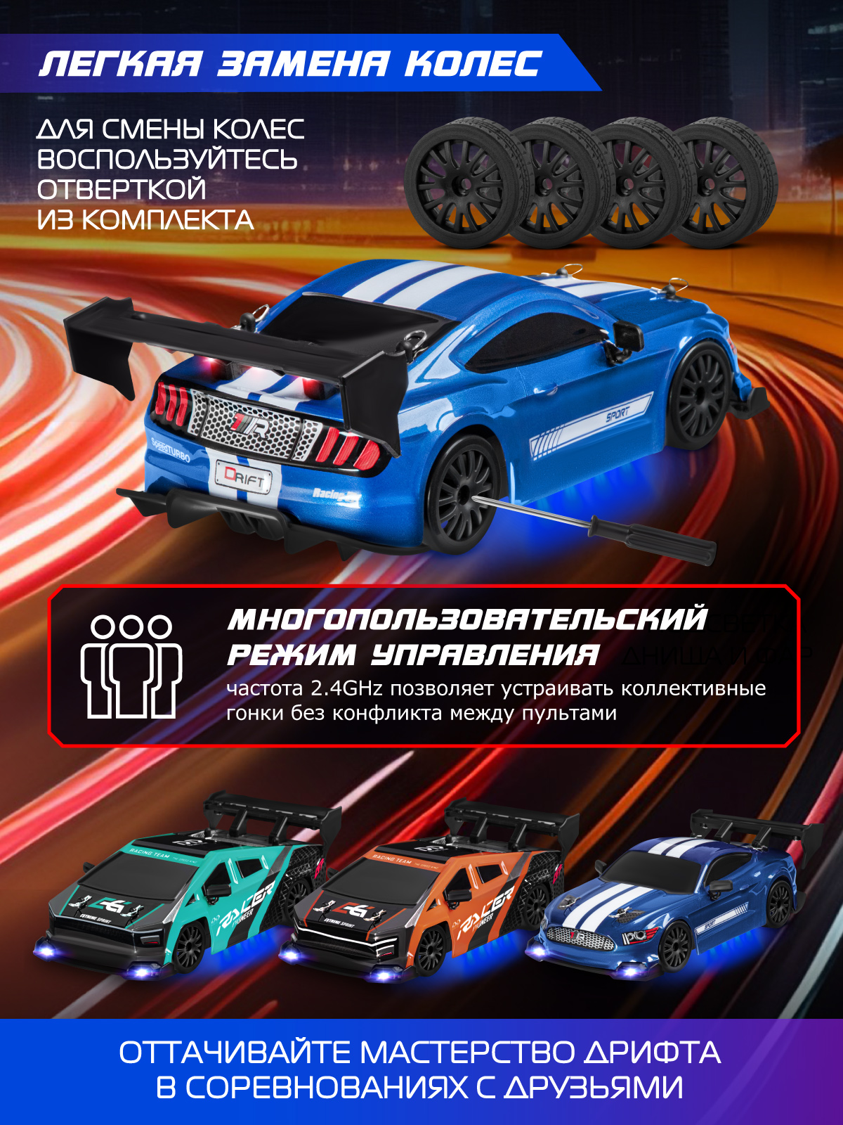 Автомобиль РУ AUTODRIVE 1:24 - фото 3