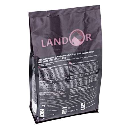 Корм для собак Landor беззерновой ягненок и батат 1кг