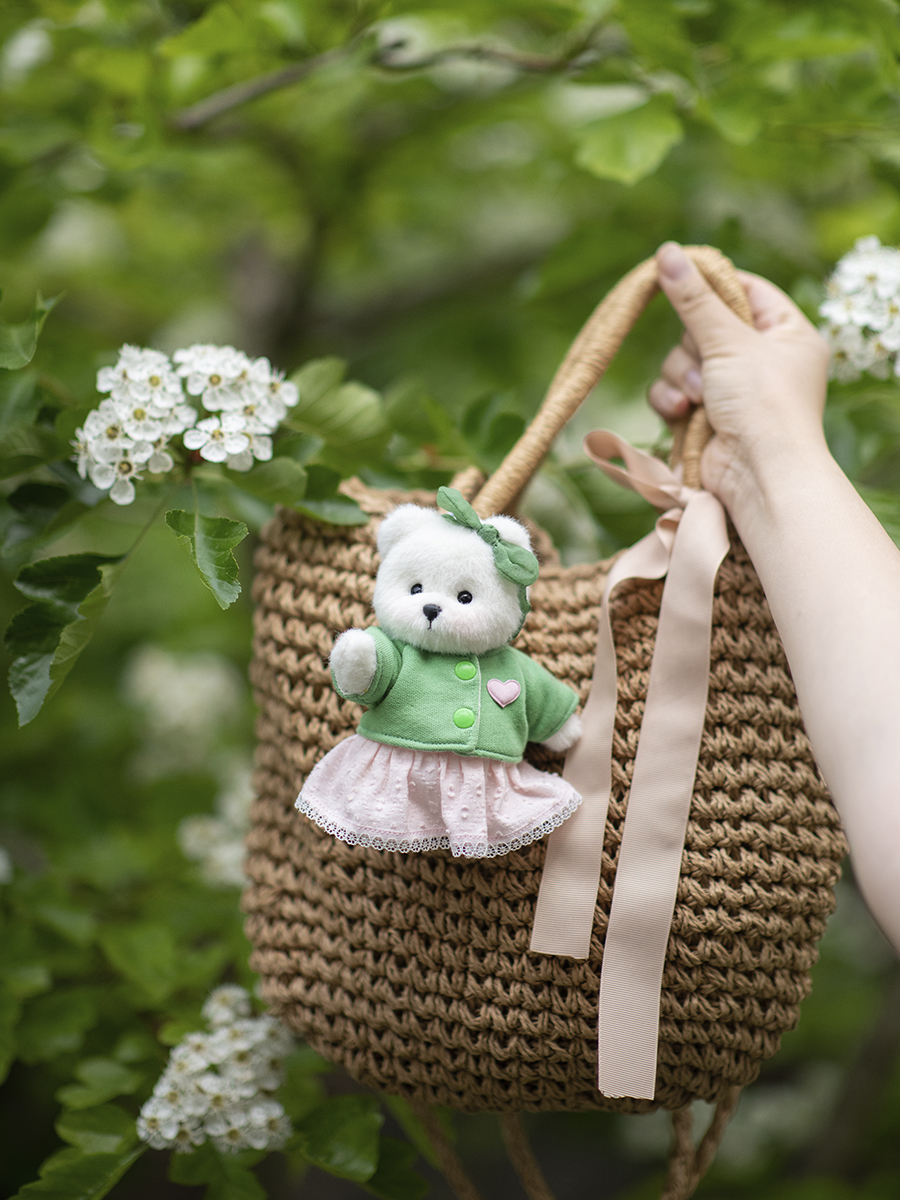 Мягкая игрушка TeddyTales Медведь Счастье белый - фото 19