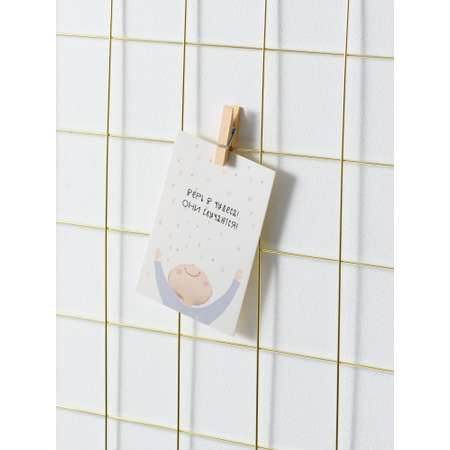 Доска для заметок Bird house Органайзер-решетка мудборд 65х45 см
