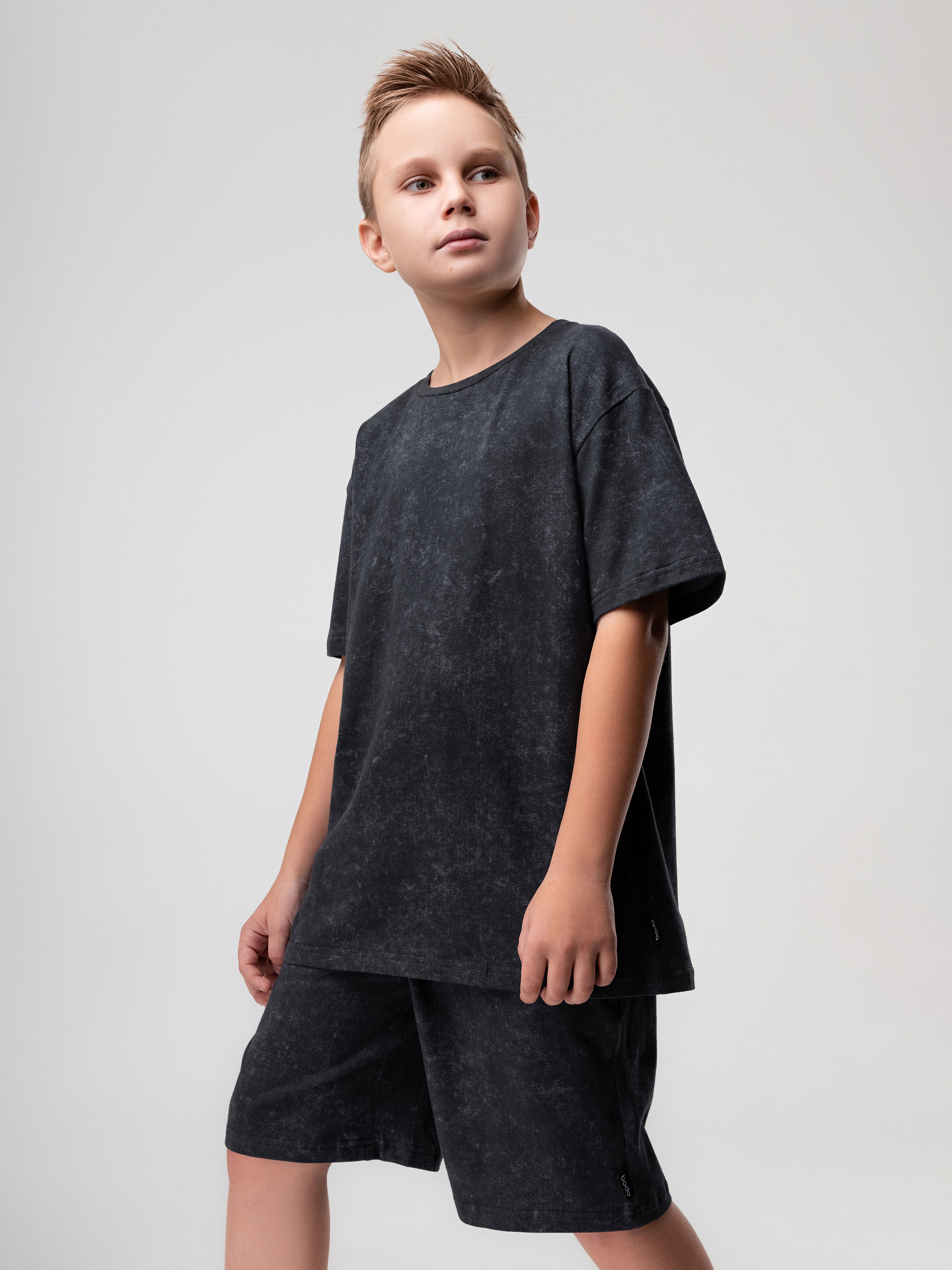 Футболка и шорты Bodo 46-55МU_серый (черный) - фото 1