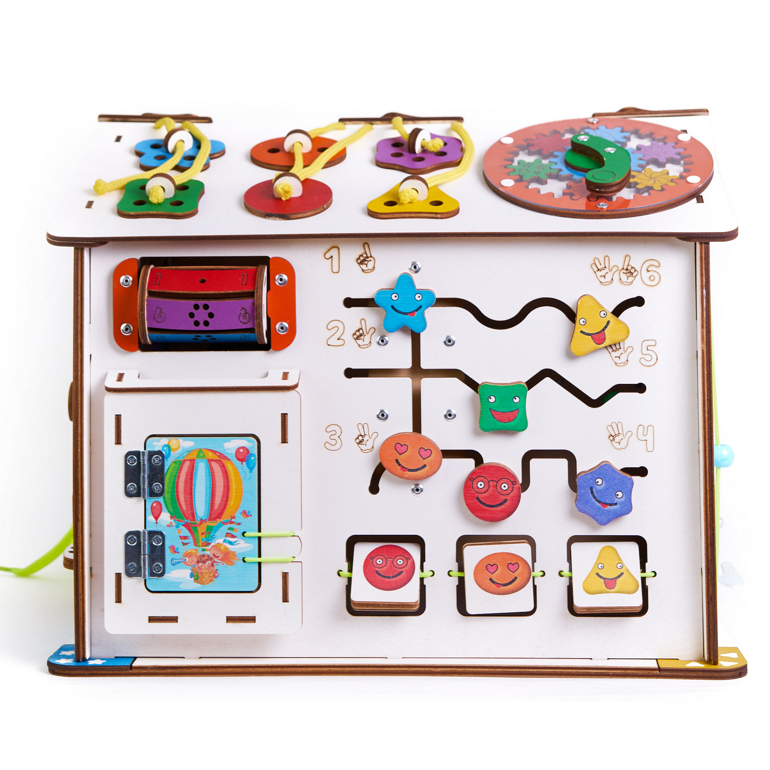 Игрушка Evotoys бизиборд Смайлики - фото 18