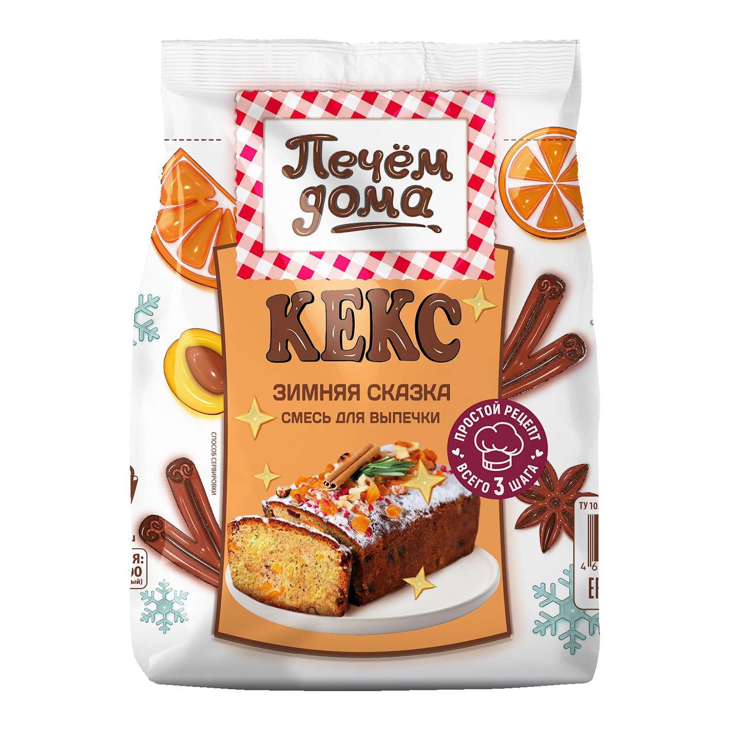 Кекс Печем Дома Зимняя сказка 300г - фото 1