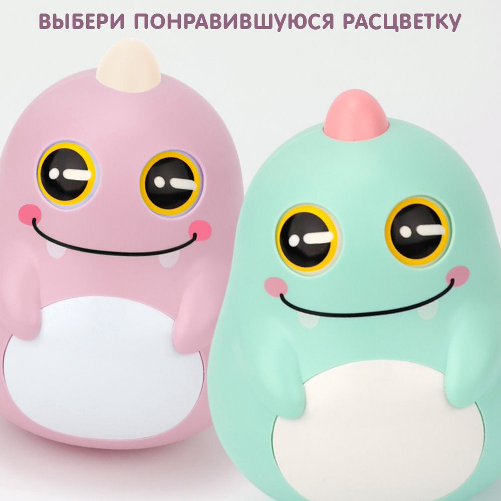 Игрушка TIPTOPOLIS неваляшка Дракончик розовый - фото 7