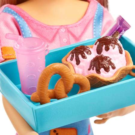 Кукла модельная Barbie Моя первая работа закусочная