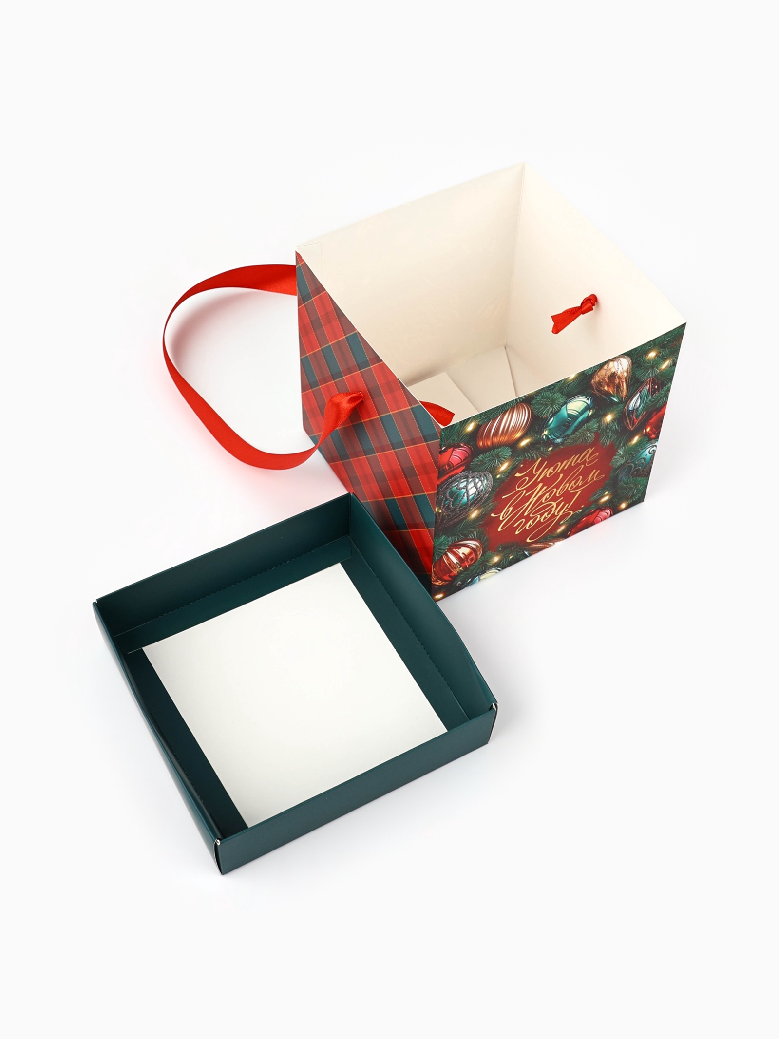 Коробка складная Дарите Счастье "Фотографичные шары", 15 х 15 х 15 см - фото 6