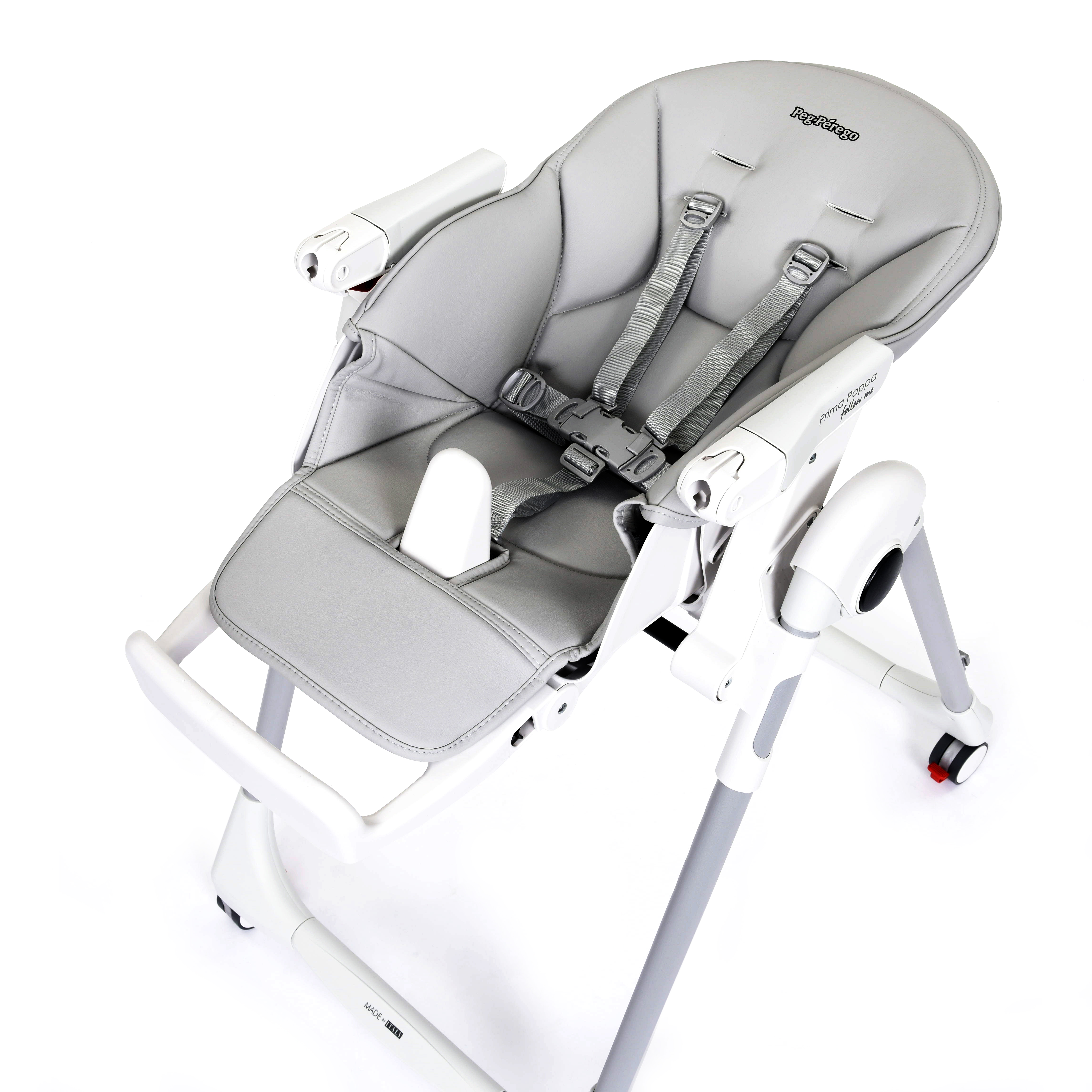 Стульчик для кормления Peg-Perego Prima Pappa Follow Me серый - фото 7