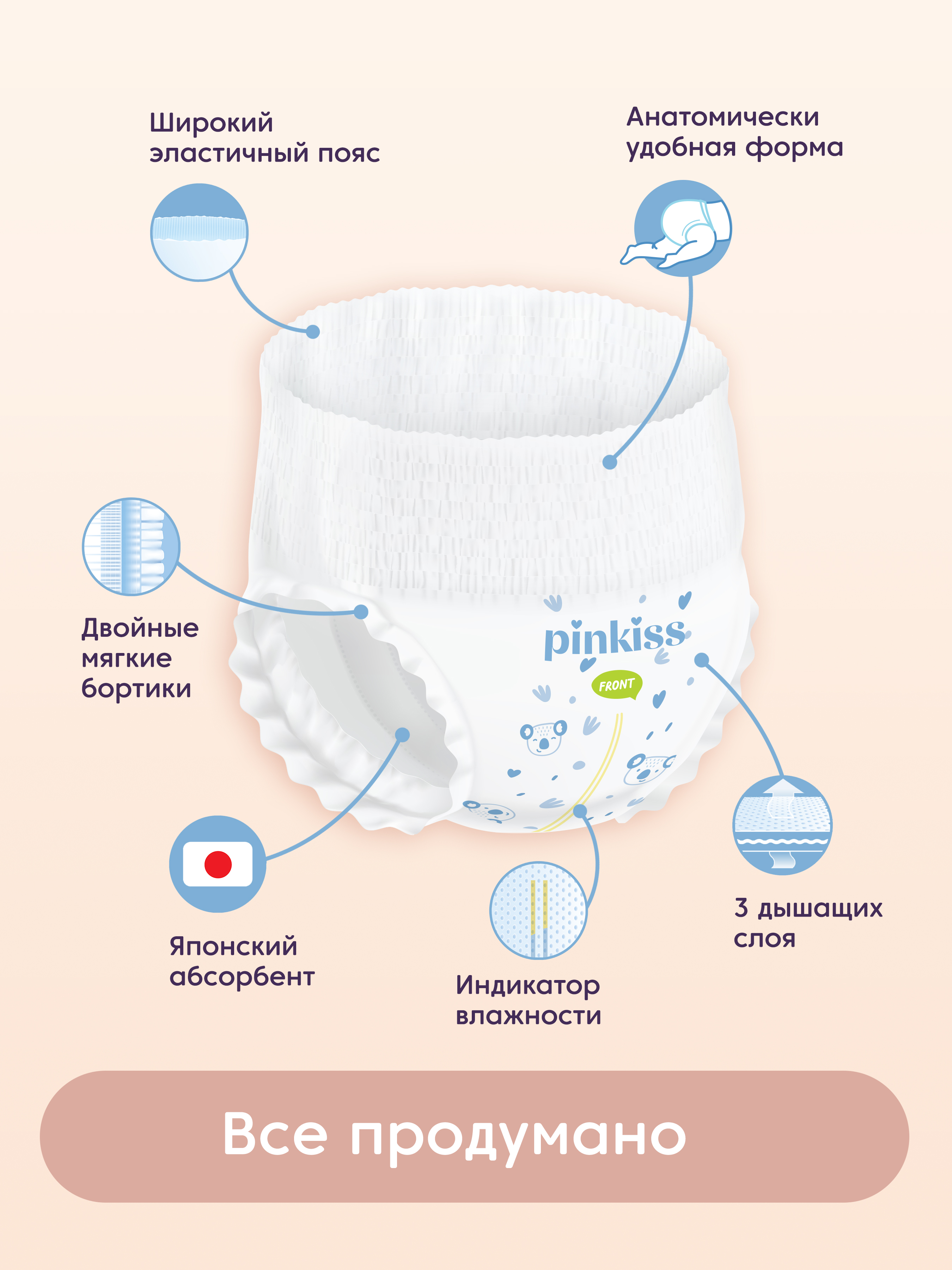 Трусики Pinkiss Premium XXL (15-25 кг) 38 шт. - фото 4