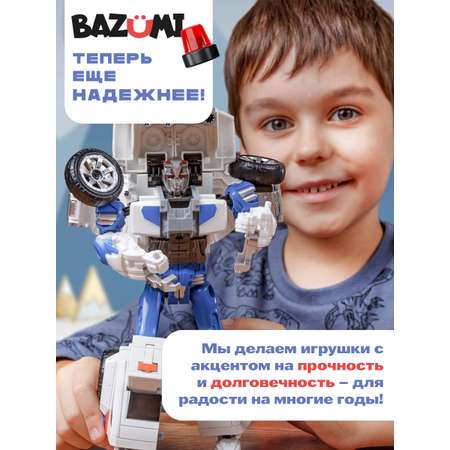 Фигурка BAZUMI Джип полицейский металлический