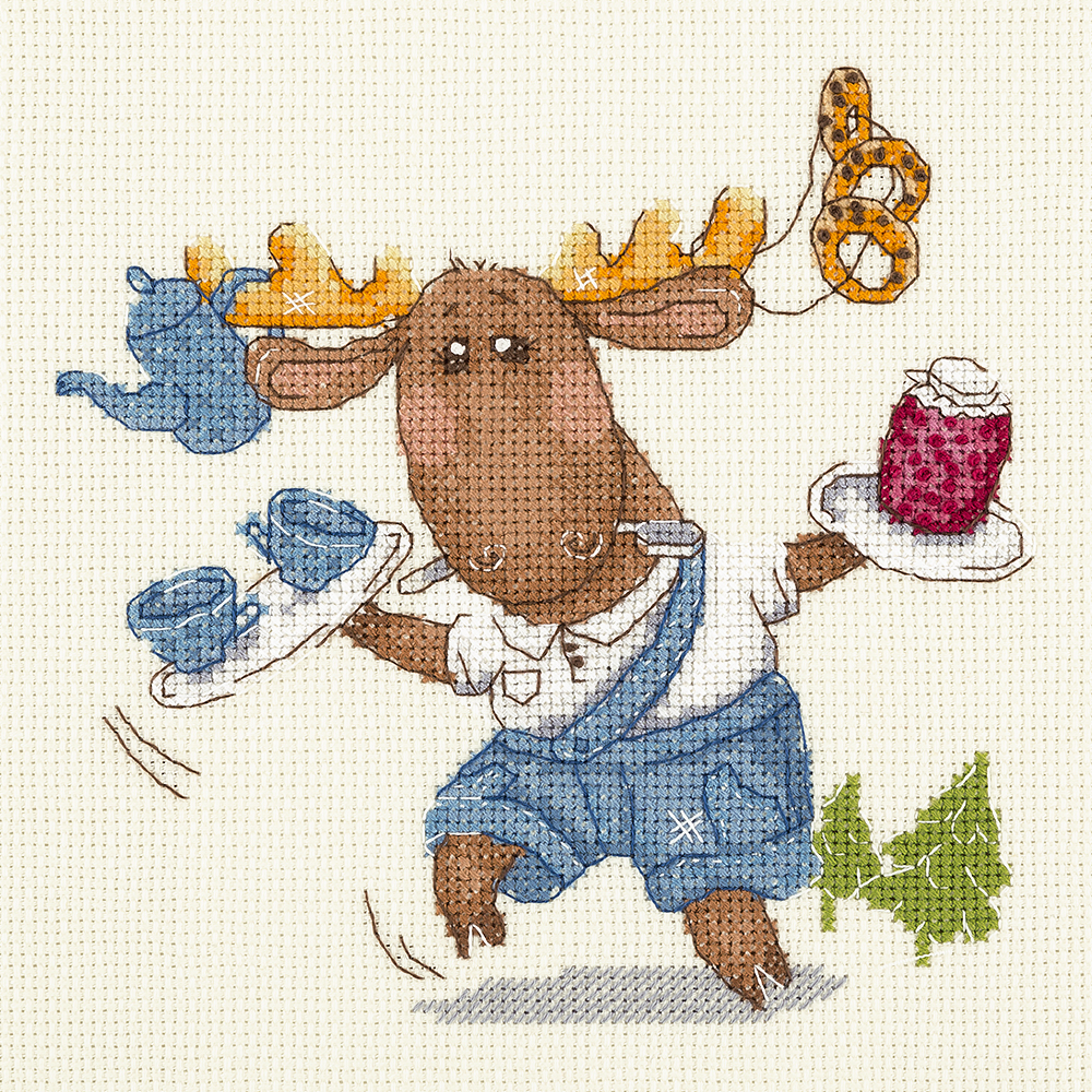 Набор для творчества Klart вышивание Вам чай с вареньем? - фото 1