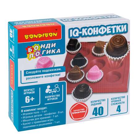 Настольная игра Bondibon логическая IQ-КОНФЕТКИ