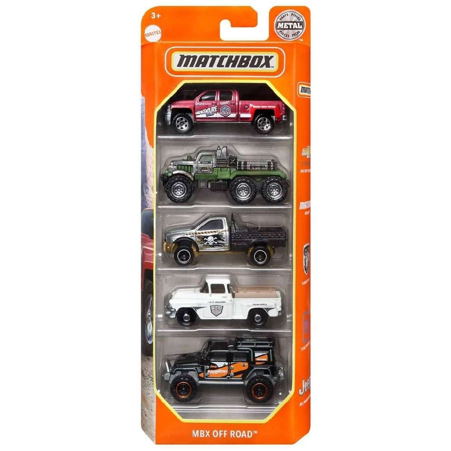 Игровой набор Matchbox MBX Off Road 5шт 1:64 C1817 - фото 1
