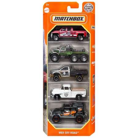 Игровой набор Matchbox MBX Off Road 5шт 1:64