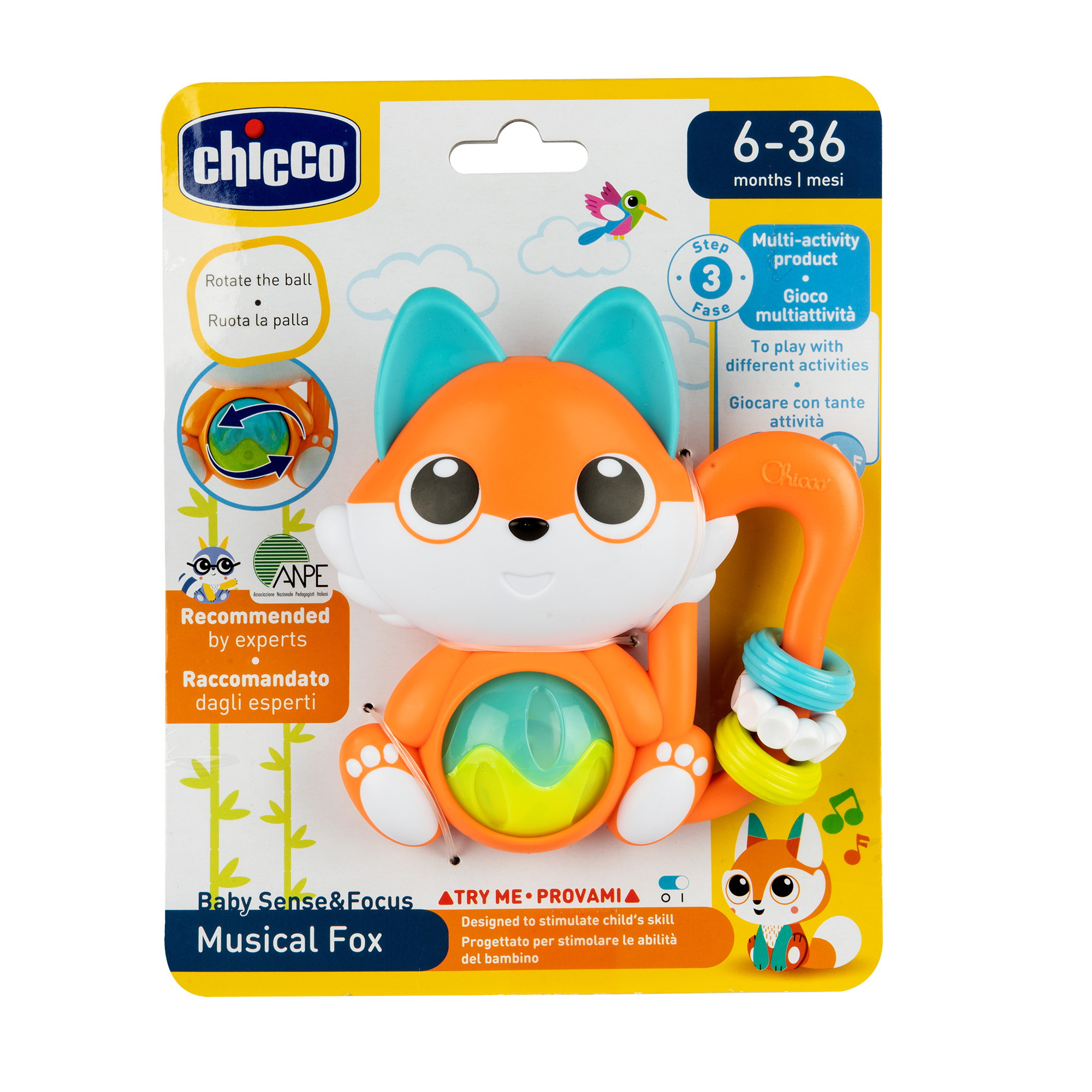 Игрушка Chicco погремушка Лисичка - фото 3