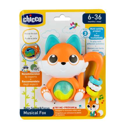 Игрушка погремушка Chicco Лисичка 00011589000000