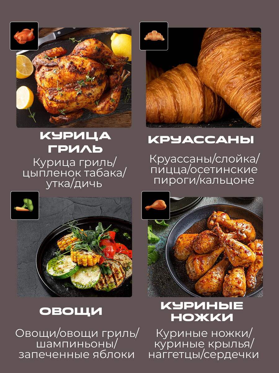 Индукционная плита и Аэрогриль. RED Colorcook MC550W - фото 23