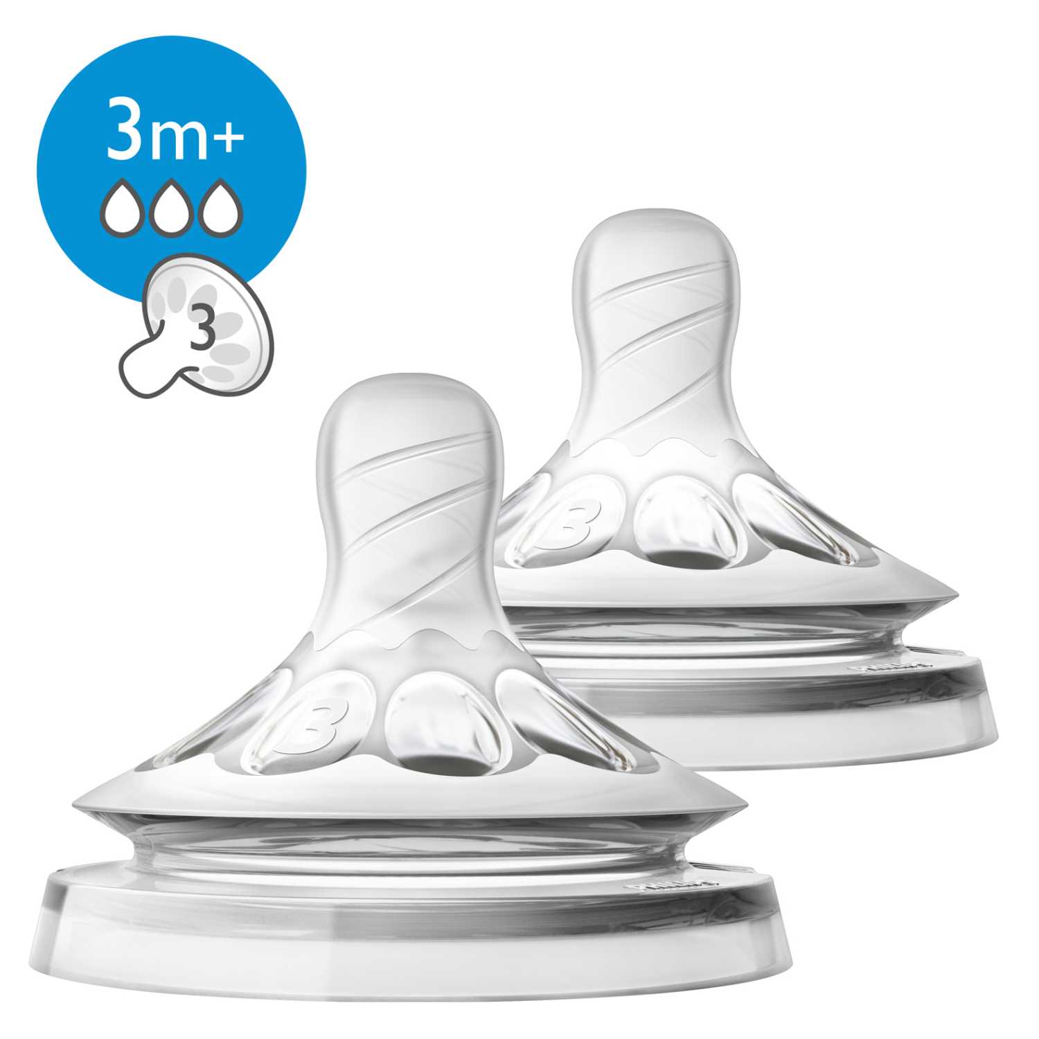 Соска Philips Avent Natural силикон (средний поток) 2 шт. - фото 1