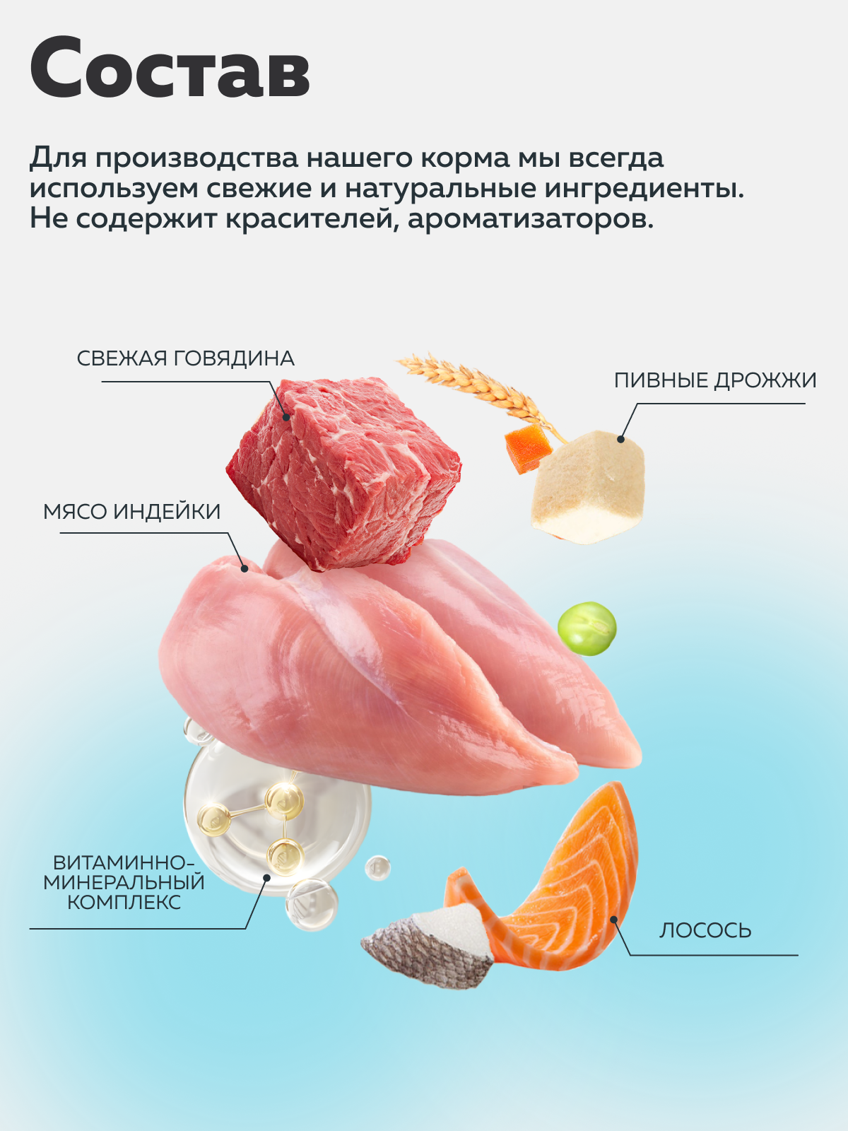 Корм сухой Зоогурман RED Лосось с рисом, 1,2 кг - фото 4