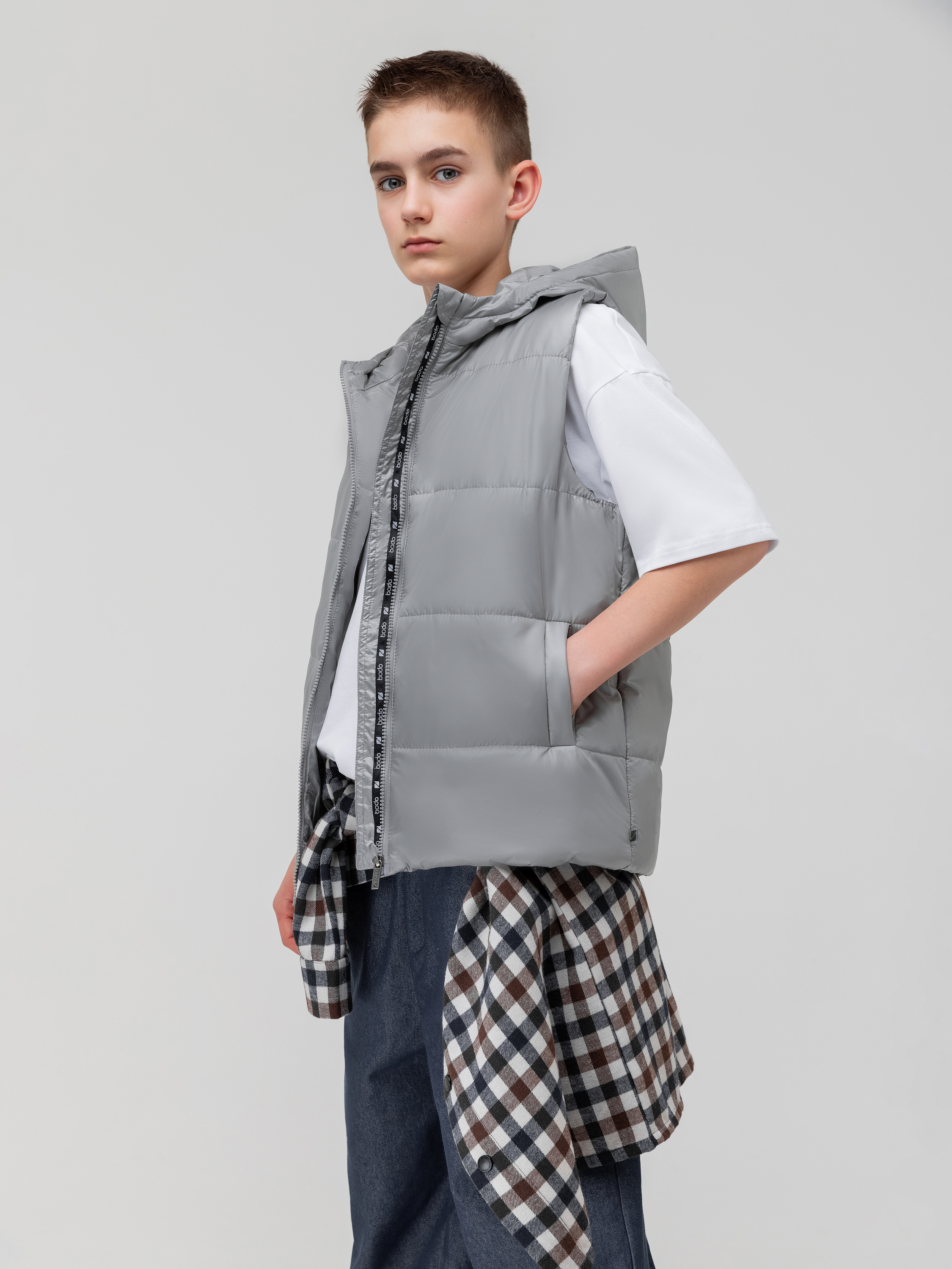 Жилет Bodo 41-6МU_серый - фото 1