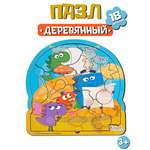 Пазл KiddieArt Чудесные день семейки Завров деревянный