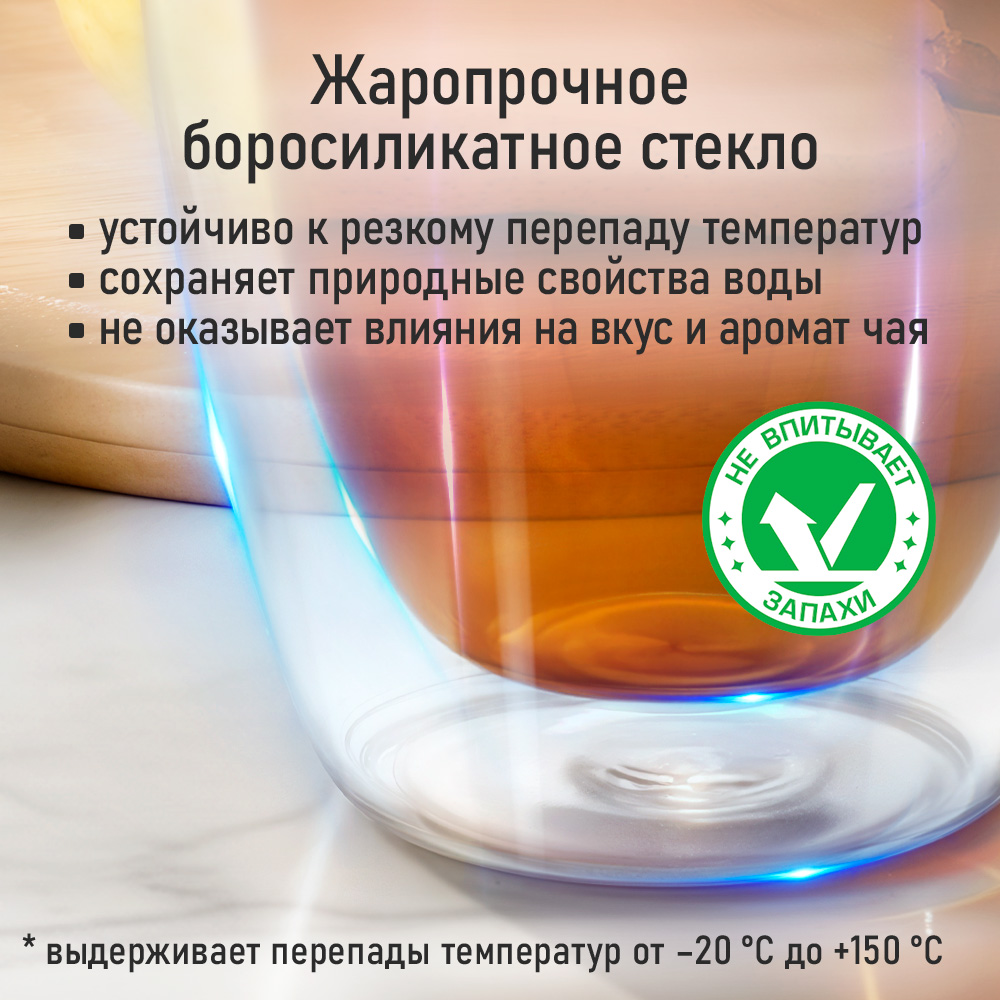 Прозрачные кружки MARTA MT-GD3780C - фото 6