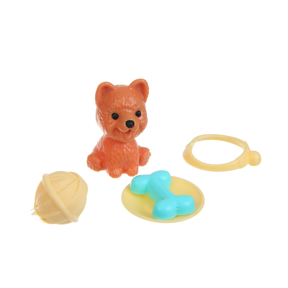 Кукла мини Игроленд с аксессуарами и питомцами высота 15 см 436-157 - фото 7