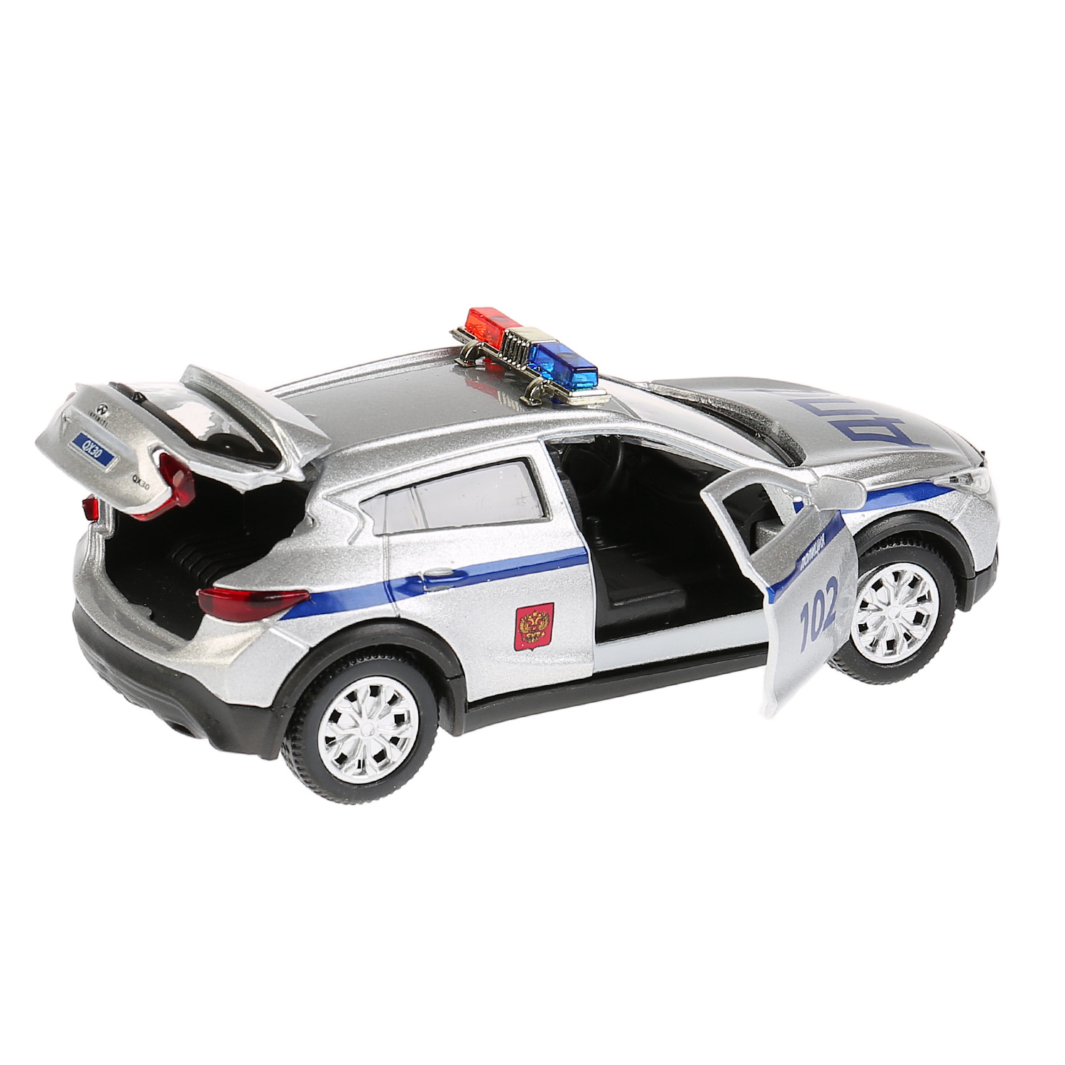 Полицейская машина Технопарк Infiniti QX30 278690 - фото 4