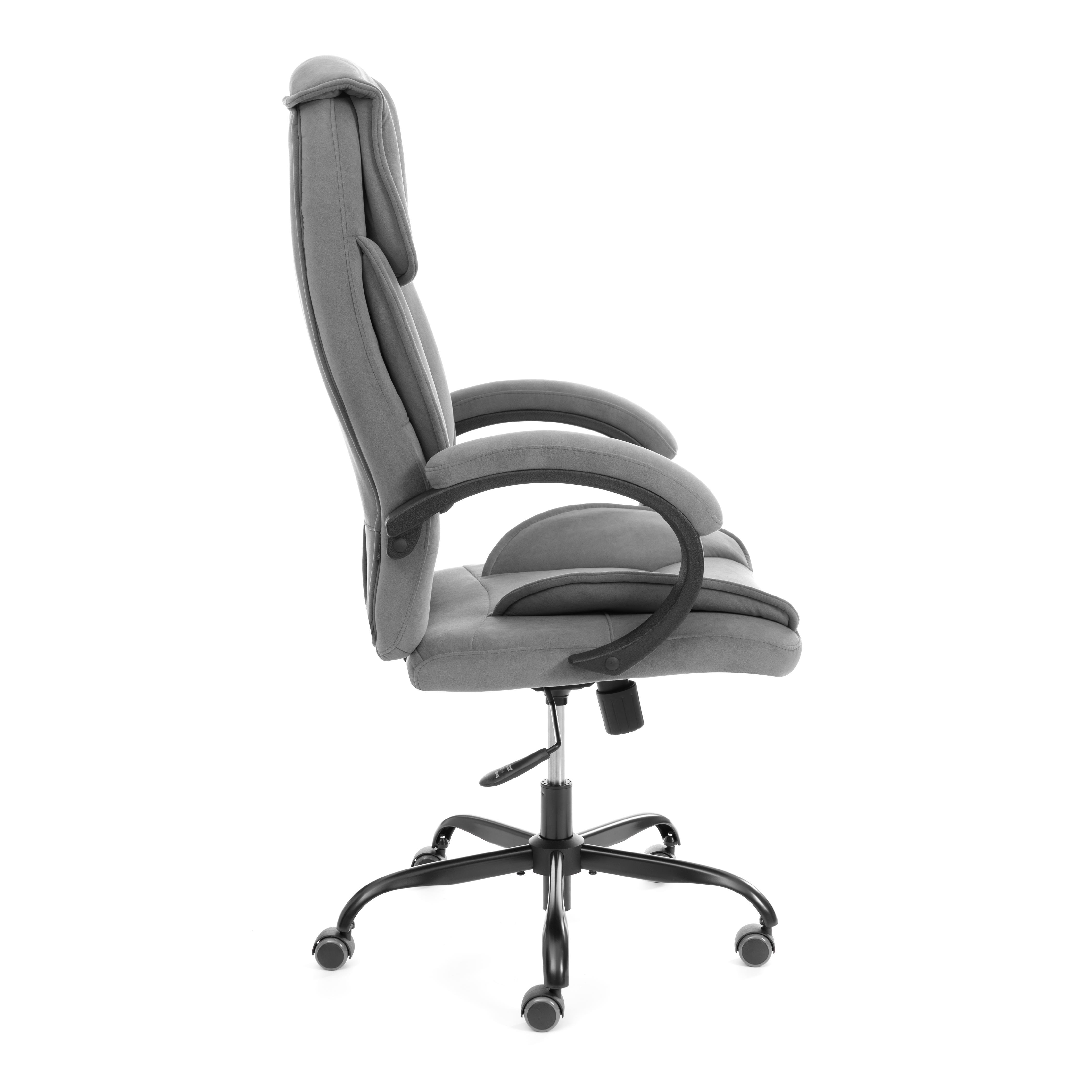 Компьютерное кресло TETCHAIR велюр серый - фото 3