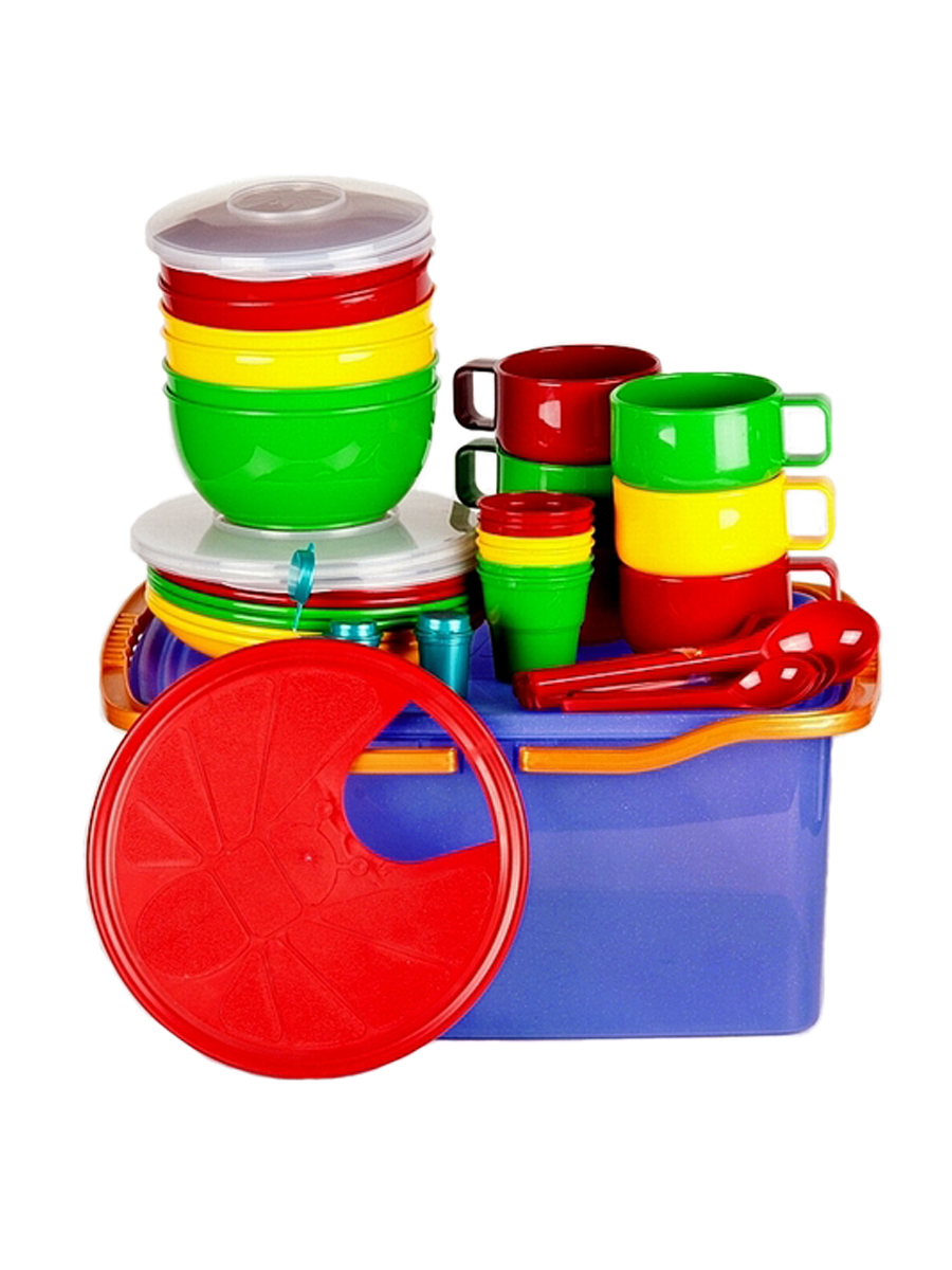 Набор посуды Solaris на 6 персон в контейнере - фото 12