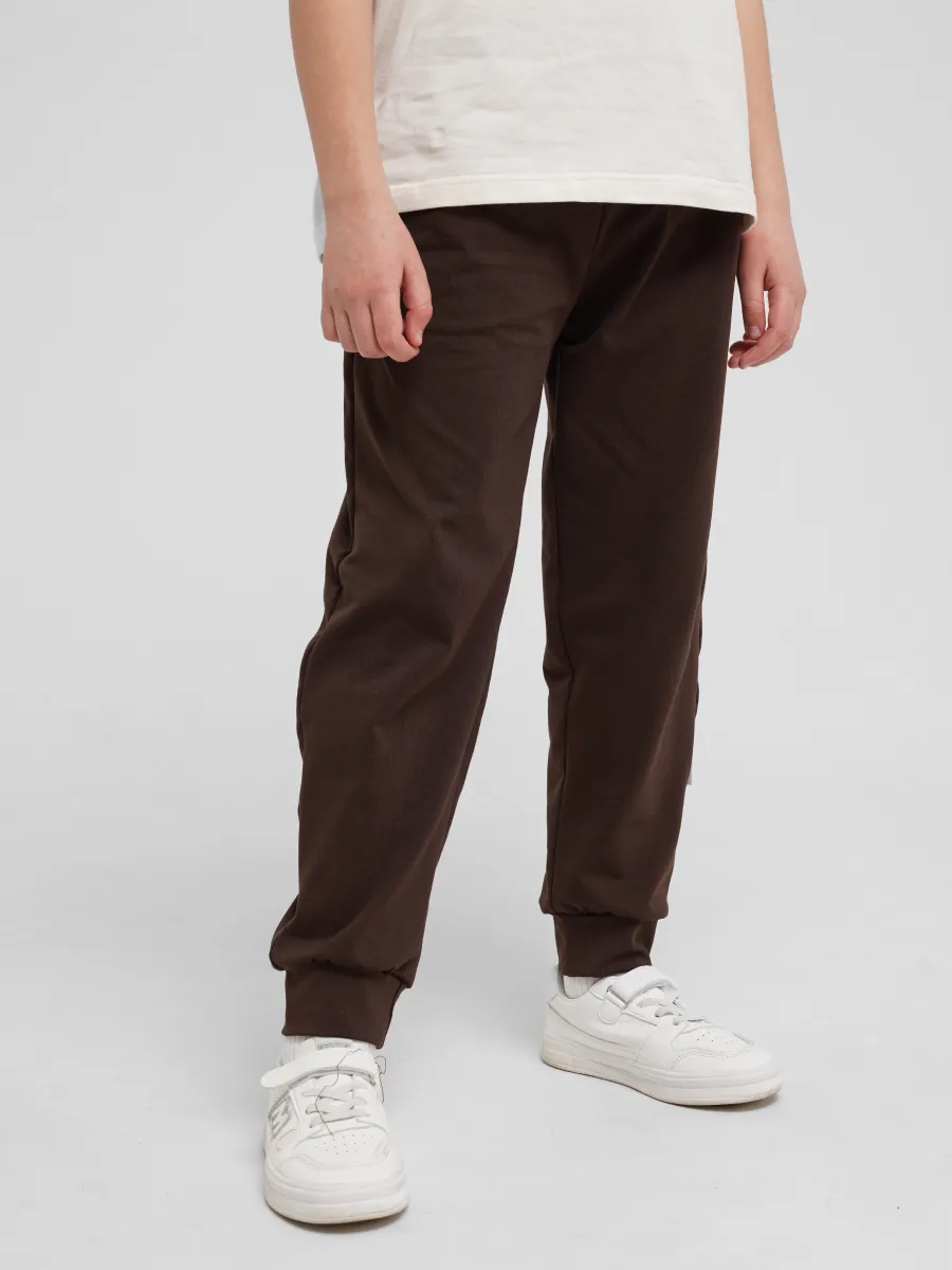 Спортивные брюки 2 шт Супер Пупс 2пр/штаны/хаки/шоколад - фото 22