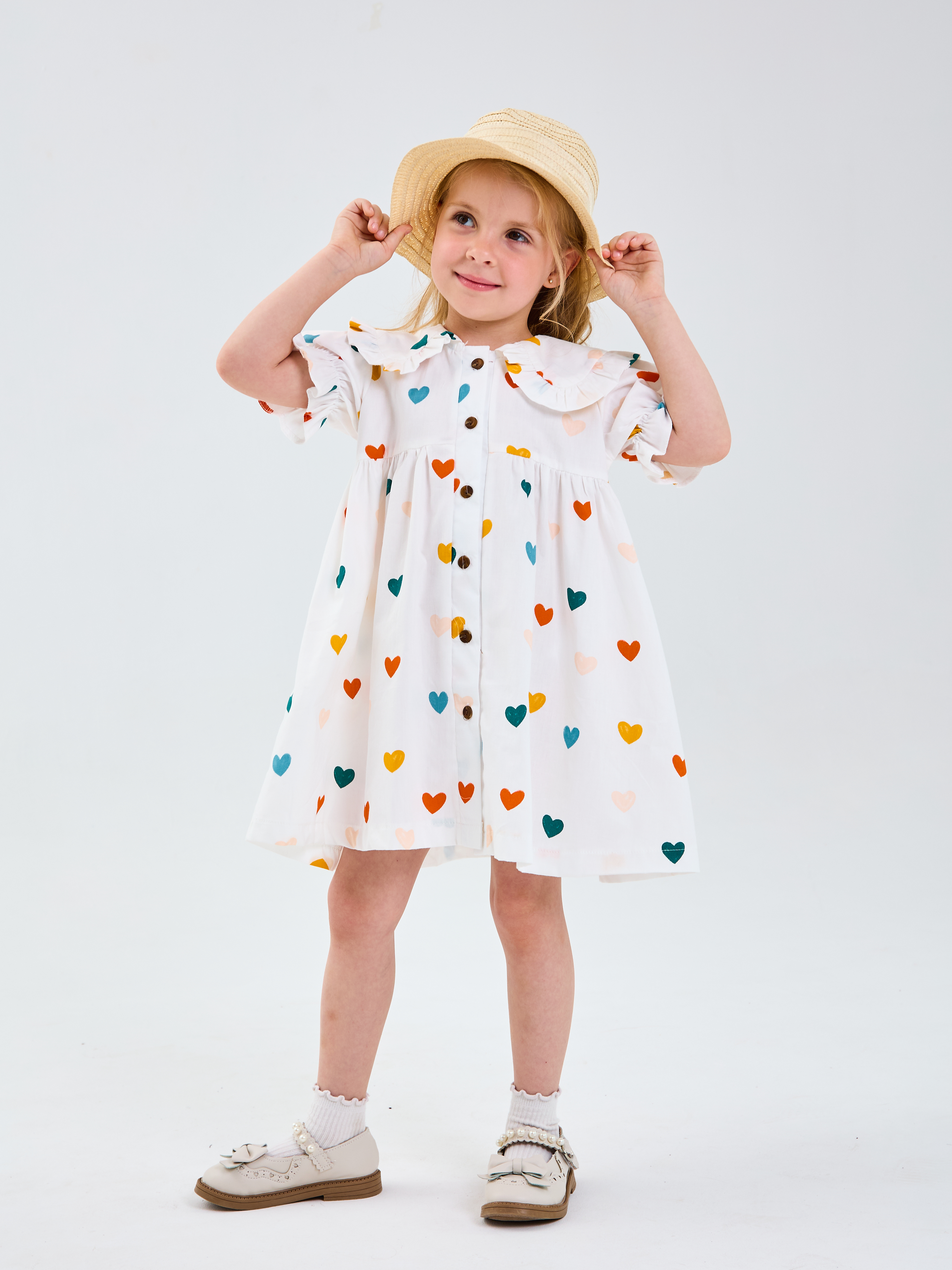 Платье Mil Art kids 1902201550DRESS-LETO-SERDECHKI-RADUGA - фото 2