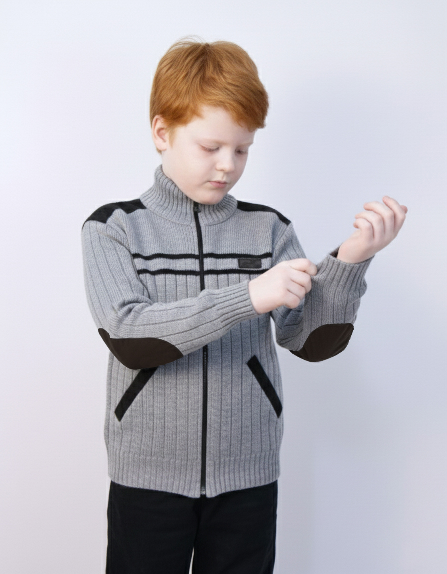 Кардиган AS TEKS VIT-001/ серый - фото 6