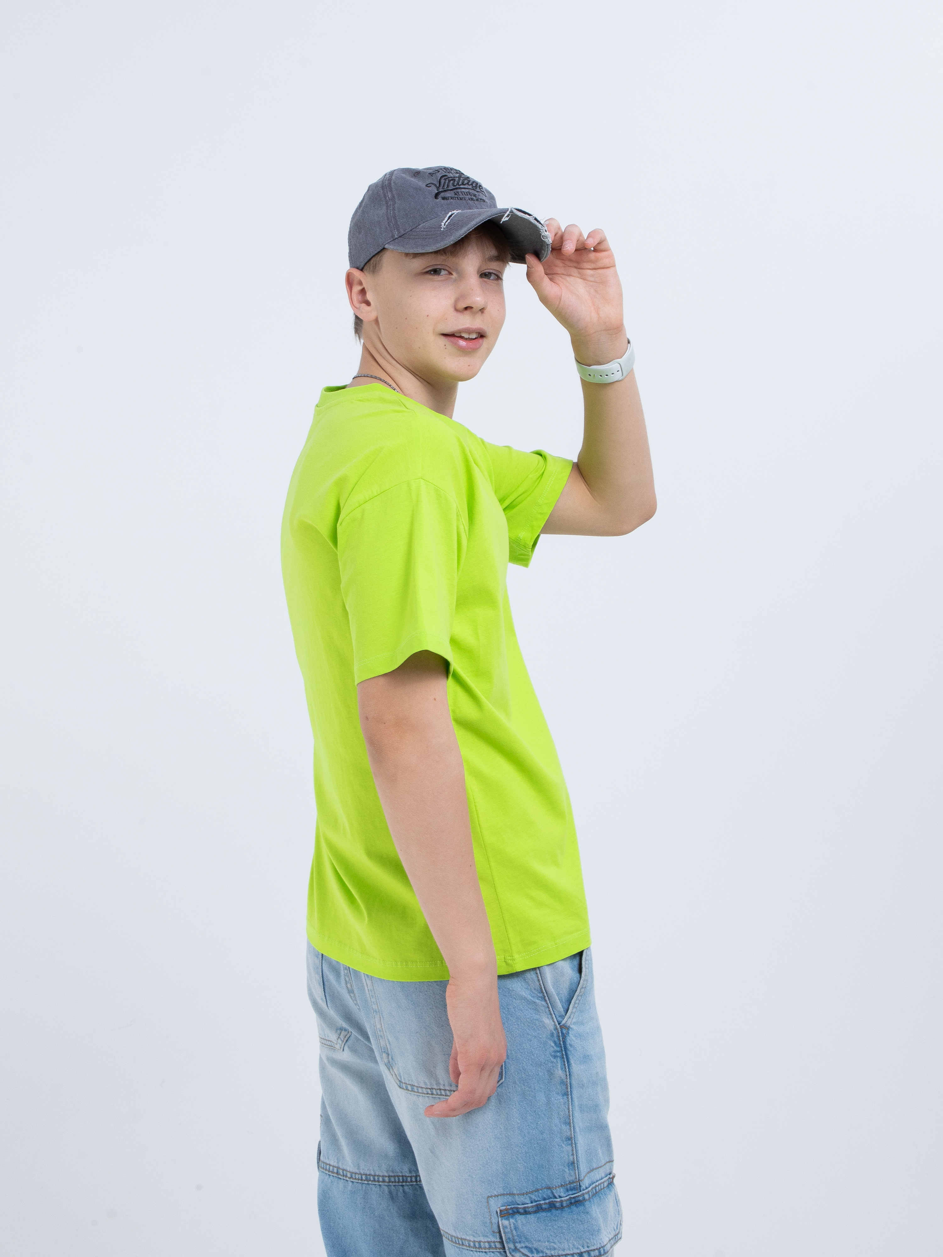 Футболка STELLA MODA 11601._салатовый - фото 4